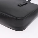 CARTIER C de Cartier Shoulder Bag Leather Black Gold Auth 196644V-16