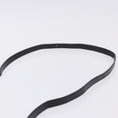 CARTIER C de Cartier Shoulder Bag Leather Black Gold Auth 196644V-8