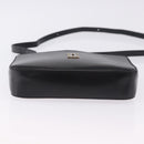 CARTIER C de Cartier Shoulder Bag Leather Black Gold Auth 196644V-5