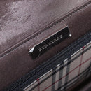 BURBERRY Shoulder Bag Leather Black Silver Auth 196645A-16