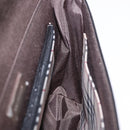 BURBERRY Shoulder Bag Leather Black Silver Auth 196645A-18