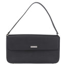 BURBERRY Shoulder Bag Leather Black Silver Auth 196645A-2