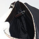 BURBERRY Nova Check Shoulder Bag Canvas Beige Silver Auth 196647A-18