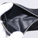 LOEWE Anagram Coin Purse Leather Black Silver Auth 196648M-14