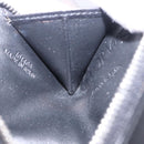 LOEWE Anagram Coin Purse Leather Black Silver Auth 196648M-15