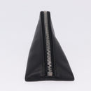 LOEWE Anagram Coin Purse Leather Black Silver Auth 196648M-6