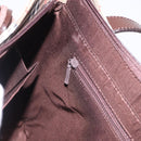 BURBERRY Nova Check Hand Bag Canvas Beige Gold Auth 196649A-20