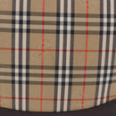 BURBERRY Nova Check Hand Bag Canvas Beige Gold Auth 196649A-4