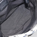 Coach Hand Bag Canvas Black Silver Auth 196652A-11