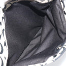 Coach Hand Bag Canvas Black Silver Auth 196652A-23