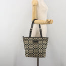 Coach Hand Bag Canvas Black Silver Auth 196652A-24