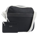LOEWE Shoulder Bag PVC Leather Black Silver Auth 196654-1
