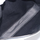 LOEWE Shoulder Bag PVC Leather Black Silver Auth 196654-11
