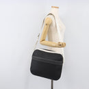 LOEWE Shoulder Bag PVC Leather Black Silver Auth 196654-24