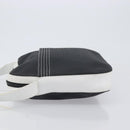 LOEWE Shoulder Bag PVC Leather Black Silver Auth 196654-4
