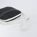 LOEWE Shoulder Bag PVC Leather Black Silver Auth 196654-7