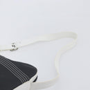 LOEWE Shoulder Bag PVC Leather Black Silver Auth 196654-8