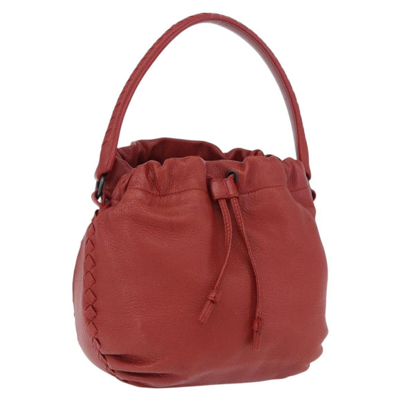 BOTTEGA VENETA INTRECCIATO Hand Bag Leather outlet Red Auth 196655V