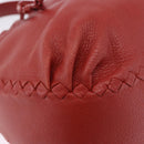 BOTTEGA VENETA INTRECCIATO Hand Bag Leather outlet Red Auth 196655V-15