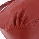 BOTTEGA VENETA INTRECCIATO Hand Bag Leather outlet Red Auth 196655V-17