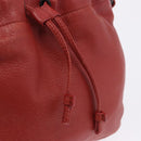 BOTTEGA VENETA INTRECCIATO Hand Bag Leather outlet Red Auth 196655V-18