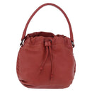 BOTTEGA VENETA INTRECCIATO Hand Bag Leather outlet Red Auth 196655V-13