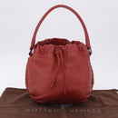 BOTTEGA VENETA INTRECCIATO Hand Bag Leather outlet Red Auth 196655V-12
