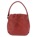 BOTTEGA VENETA INTRECCIATO Hand Bag Leather outlet Red Auth 196655V-3