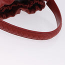 BOTTEGA VENETA INTRECCIATO Hand Bag Leather outlet Red Auth 196655V-8