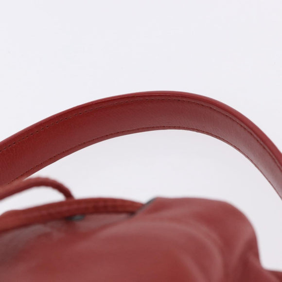 BOTTEGA VENETA INTRECCIATO Hand Bag Leather outlet Red Auth 196655V