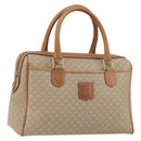 CELINE Macadam Canvas Hand Bag PVC Beige Gold Auth 196656A-1