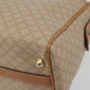 CELINE Macadam Canvas Hand Bag PVC Beige Gold Auth 196656A-10