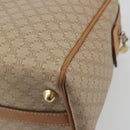 CELINE Macadam Canvas Hand Bag PVC Beige Gold Auth 196656A-12