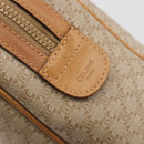 CELINE Macadam Canvas Hand Bag PVC Beige Gold Auth 196656A-14