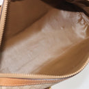 CELINE Macadam Canvas Hand Bag PVC Beige Gold Auth 196656A-17