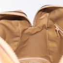 CELINE Macadam Canvas Hand Bag PVC Beige Gold Auth 196656A-19