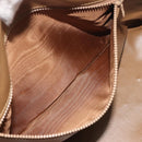 CELINE Macadam Canvas Hand Bag PVC Beige Gold Auth 196656A-21