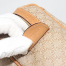 CELINE Macadam Canvas Hand Bag PVC Beige Gold Auth 196656A-23
