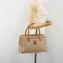 CELINE Macadam Canvas Hand Bag PVC Beige Gold Auth 196656A-24