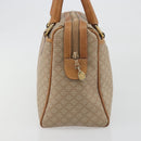 CELINE Macadam Canvas Hand Bag PVC Beige Gold Auth 196656A-4