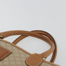 CELINE Macadam Canvas Hand Bag PVC Beige Gold Auth 196656A-8