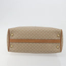 CELINE Macadam Canvas Hand Bag PVC Beige Gold Auth 196656A-9