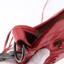 BALENCIAGA The Hip Shoulder Bag Leather Red 242803 Auth 196657A-10