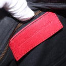 BALENCIAGA The Hip Shoulder Bag Leather Red 242803 Auth 196657A-18