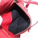 BALENCIAGA The Hip Shoulder Bag Leather Red 242803 Auth 196657A-23