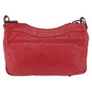 BALENCIAGA The Hip Shoulder Bag Leather Red 242803 Auth 196657A-2