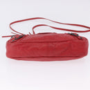 BALENCIAGA The Hip Shoulder Bag Leather Red 242803 Auth 196657A-5