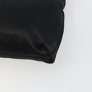 Salvatore Ferragamo Vala Shoulder Bag Satin Black Silver Auth 196662A-16