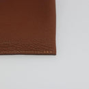 HERMES Tarmac Passport Case Leather Brown Auth 196663V-10