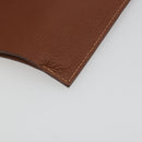 HERMES Tarmac Passport Case Leather Brown Auth 196663V-11